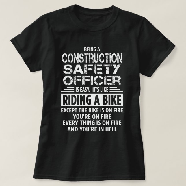 Construction Safety Officer T-Shirt (Design Front)