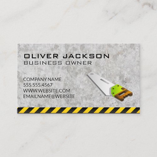 Construction  Saw Business Card