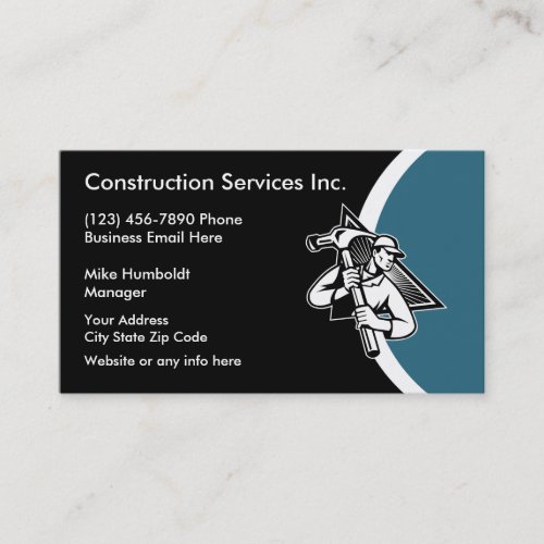 Construction Service Business Card