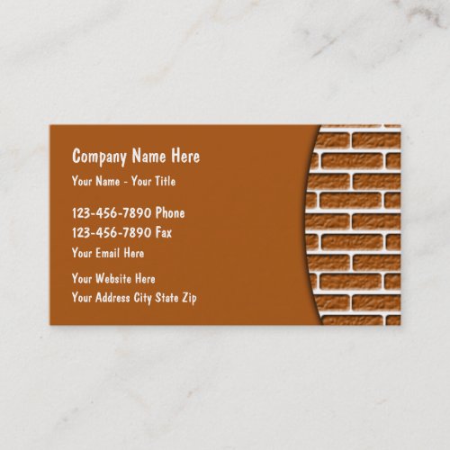 Construction Service Theme Business Card