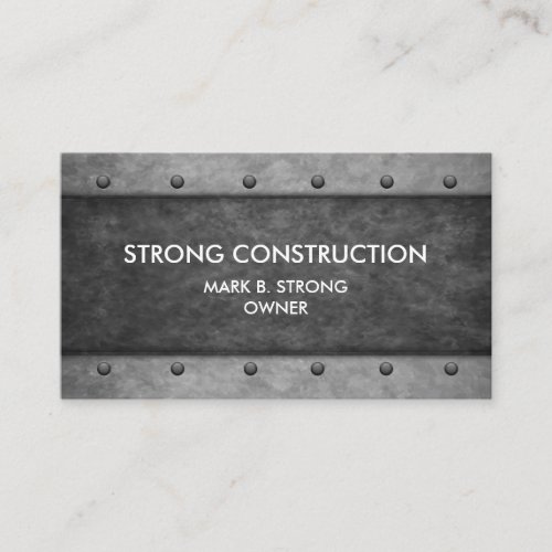 Construction Services Business Card