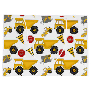 Construction Set, Fun Gift Bag - Large, Glossy