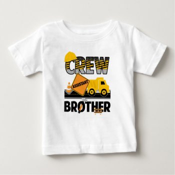 Construction Sibling Shirt  Dump Truck Birthday Baby T-shirt by Celebration_Shoppe at Zazzle