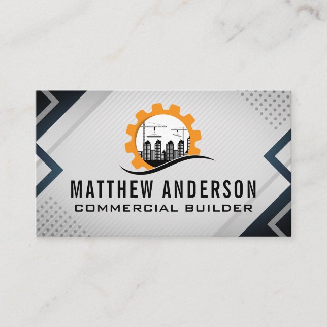 Construction Site | Builder | Engineer Business Card (Front)