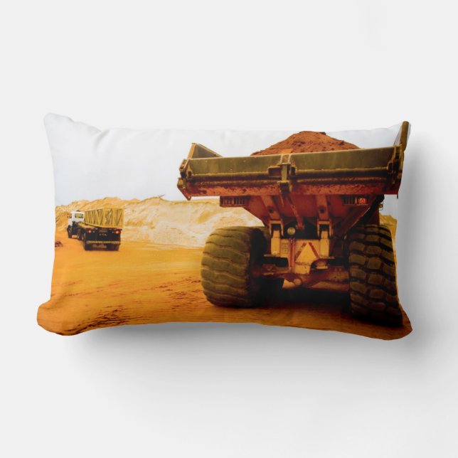 Construction Site, Luanda, Luanda Province Lumbar Pillow (Front)