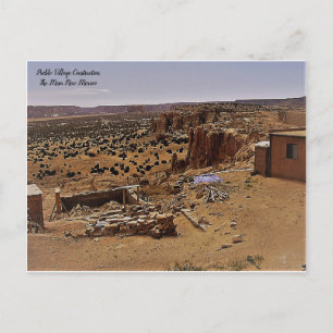 Construction Site On The Pueblo Mesa Postcard