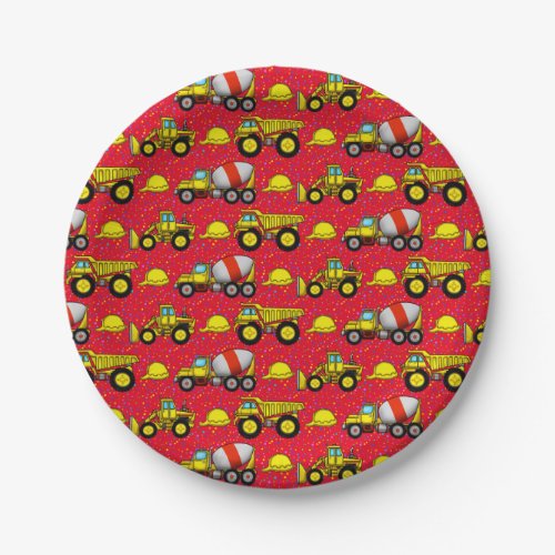 Construction Site Paper Plates