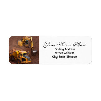 Construction Site Return Address Label