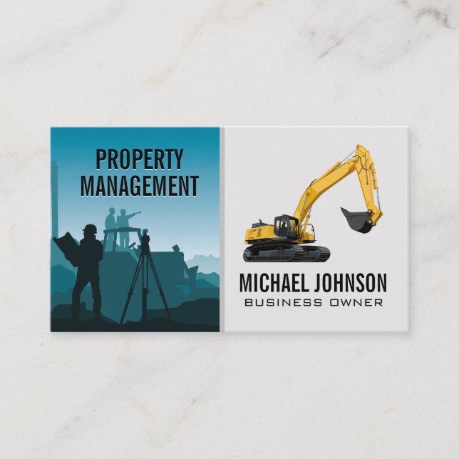 Construction Site | Vehicle Business Card (Front)