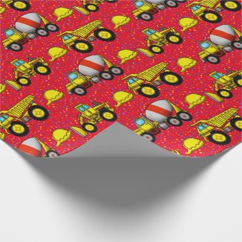 Construction Site Wrapping Paper by Shenanigins at Zazzle