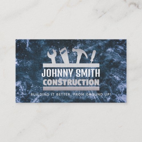 Construction Slogans Business Cards