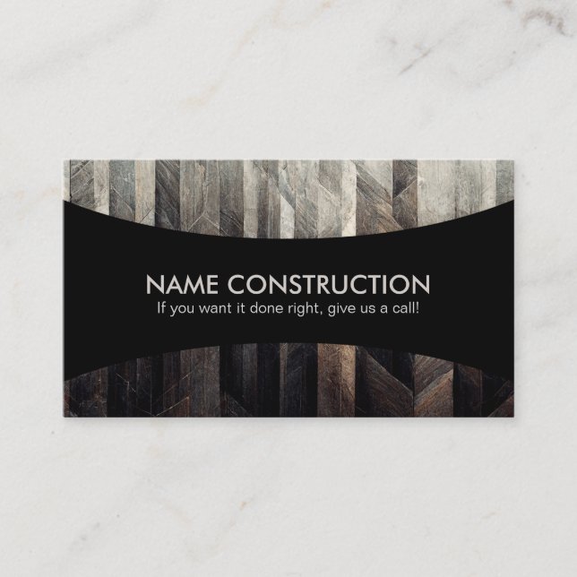 Construction Slogans Business Cards (Front)