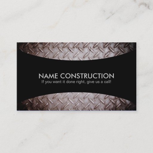 Customizable Construction Slogans Business Cards
