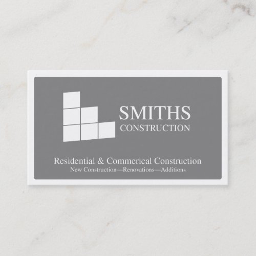 Construction sqaures business card