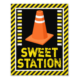 Construction Sweet Station Sign • 8 x 10 Print
