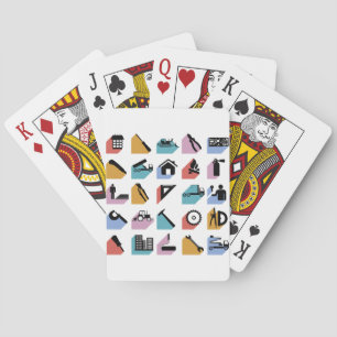 Construction Symbols Poker Cards