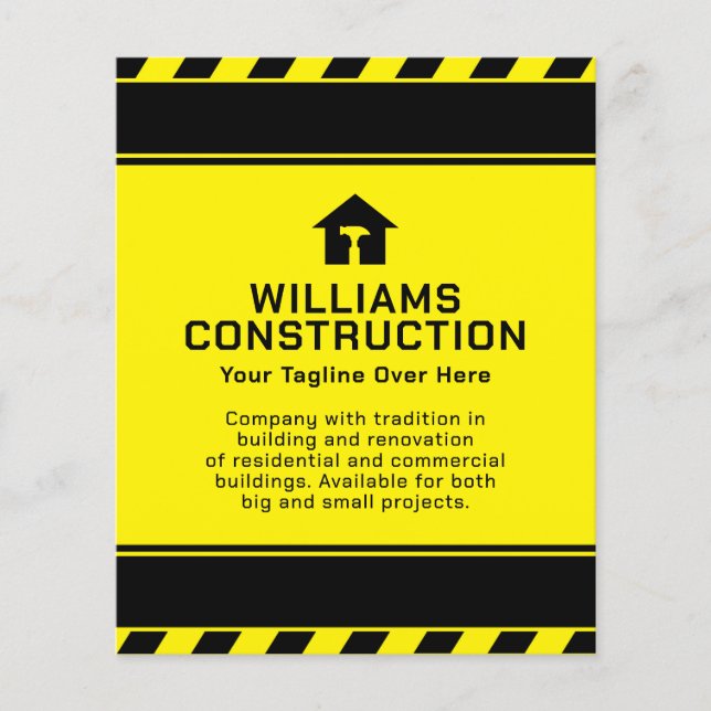 Construction tape with logo flyer (Front)