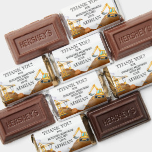 Construction Thank You Birthday Favor