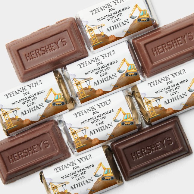 Construction Thank You Birthday Favor (Assorted)