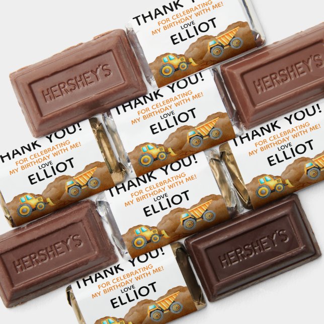 Construction Thank You Birthday Favor (Assorted)