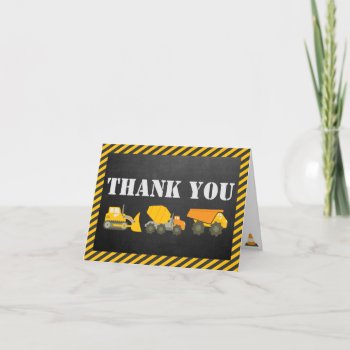 Construction Thank You Card by PicklesAndPosies at Zazzle