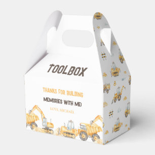 Construction Theme Birthday Favor Box