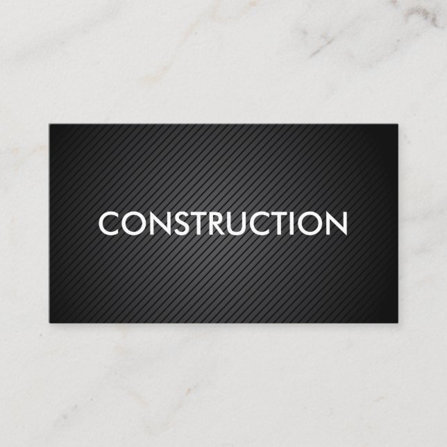 Construction Theme Business Card (Front)