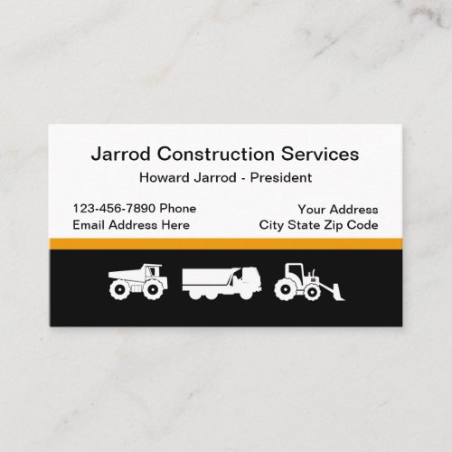 Construction Theme Business Card