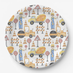Construction Theme Party Paper Plates