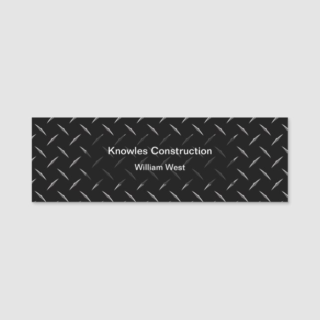 Construction Theme Staff Name Tags (Front)