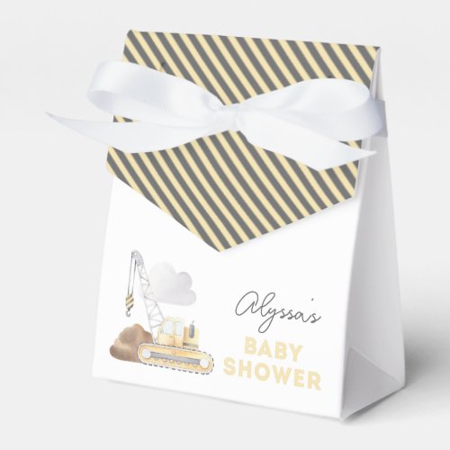 Construction Themed Baby Shower Favor Box