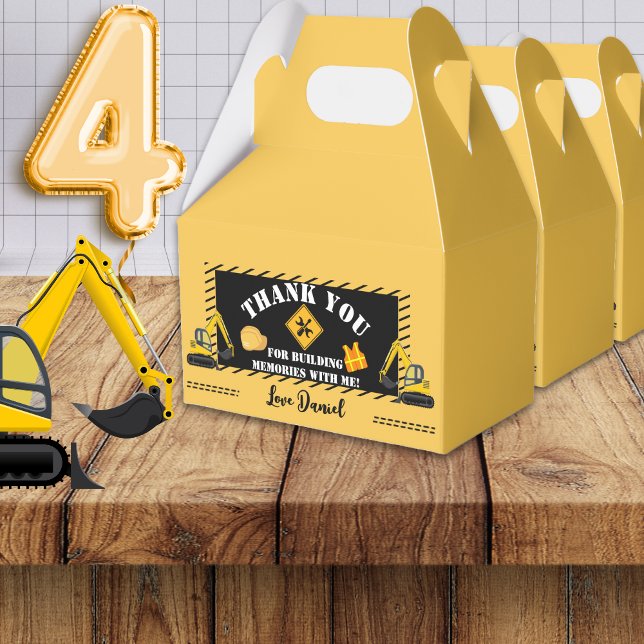 Construction Themed Birthday Favor Box  (Creator Uploaded)