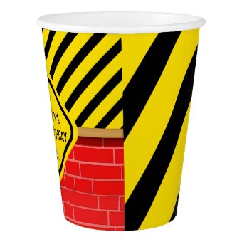 Construction Themed Birthday Party Paper Cup | Zazzle