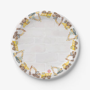 Construction Themed Children's Birthday  Paper Plates