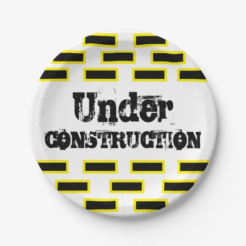 Construction themed party new home boys birthday paper plates