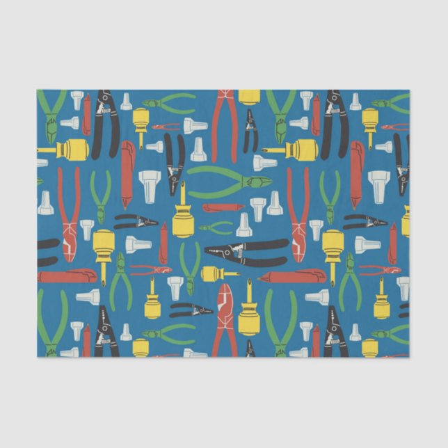Construction Themed Professional  Tissue Paper (Front)