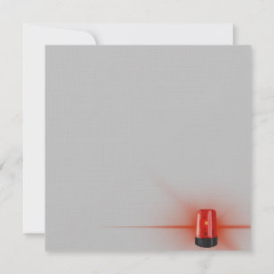 Construction Themed Restricted Access Red Tape Note Card