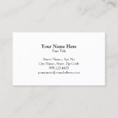 Construction Tile Installer Business Card (Back)