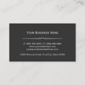 Construction Tile Installer Stylish Easy Customize Business Card (Back)