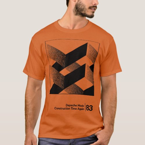 Construction Time Again Minimal Style Graphic Artw T_Shirt