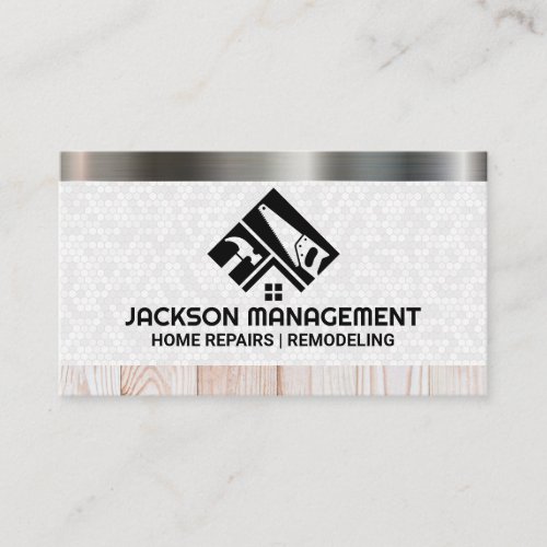 Construction Tool Logo  Building Material Business Card