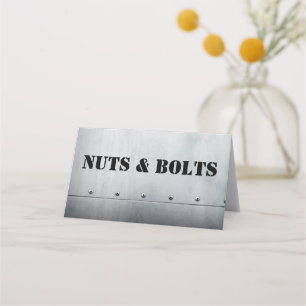 Construction & Tool Party Food Labels Place Card