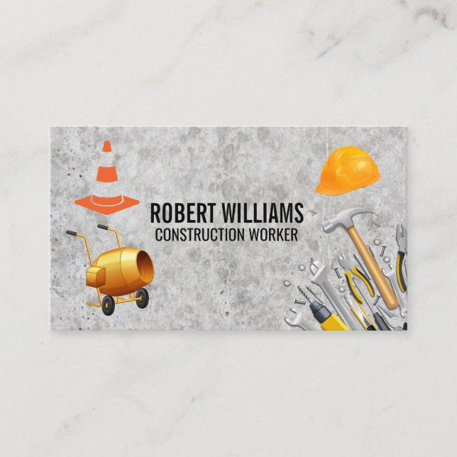 Construction Tools and Equipment Appointment Card (Front)