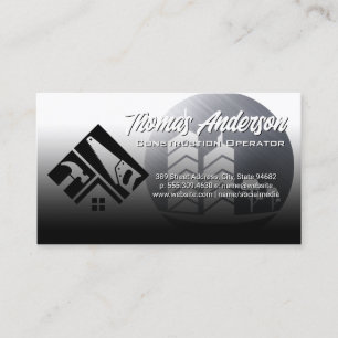 Construction Tools Commercial Buildings Business Card