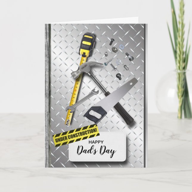 construction tools father's day card (Front)