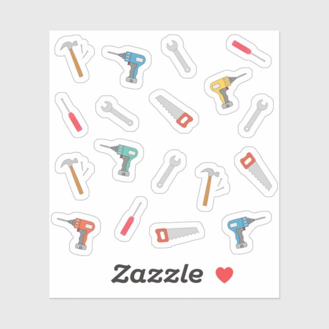Construction Tools Home Repair Maintenance Planner Sticker (Sheet)