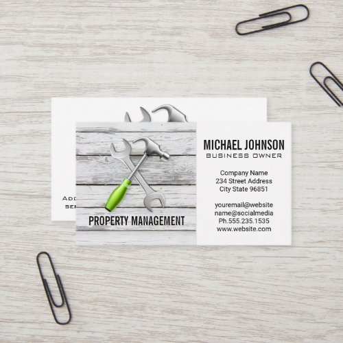 Construction Tools Supplies  Hardware Carpentry Business Card