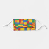 Construction Toy Building Blocks Pattern Kids' Cloth Face Mask (Front, Folded)