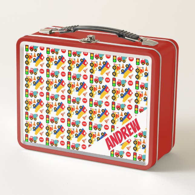 Construction Toys Metal Lunch Box (Front)