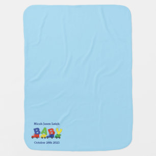 Construction Truck Baby Shower Blanket